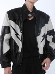 Zeus Black Leather Jacket