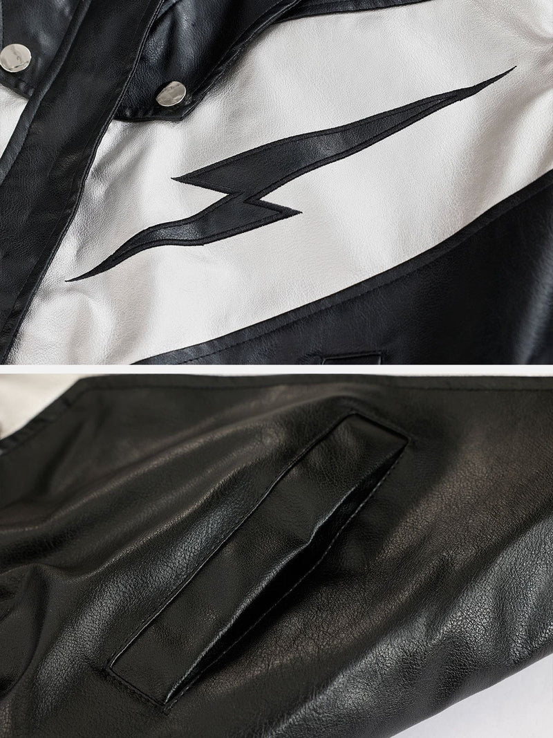 Zeus Black Leather Jacket