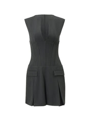 Nancy Grey Siren Dress