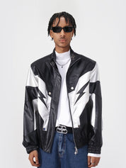 Zeus Black Leather Jacket