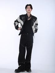 Zeus Black Leather Jacket