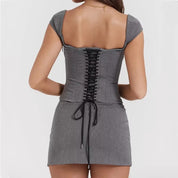 Jane Two Piece Grey Set