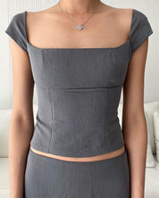 Jane Two Piece Grey Set