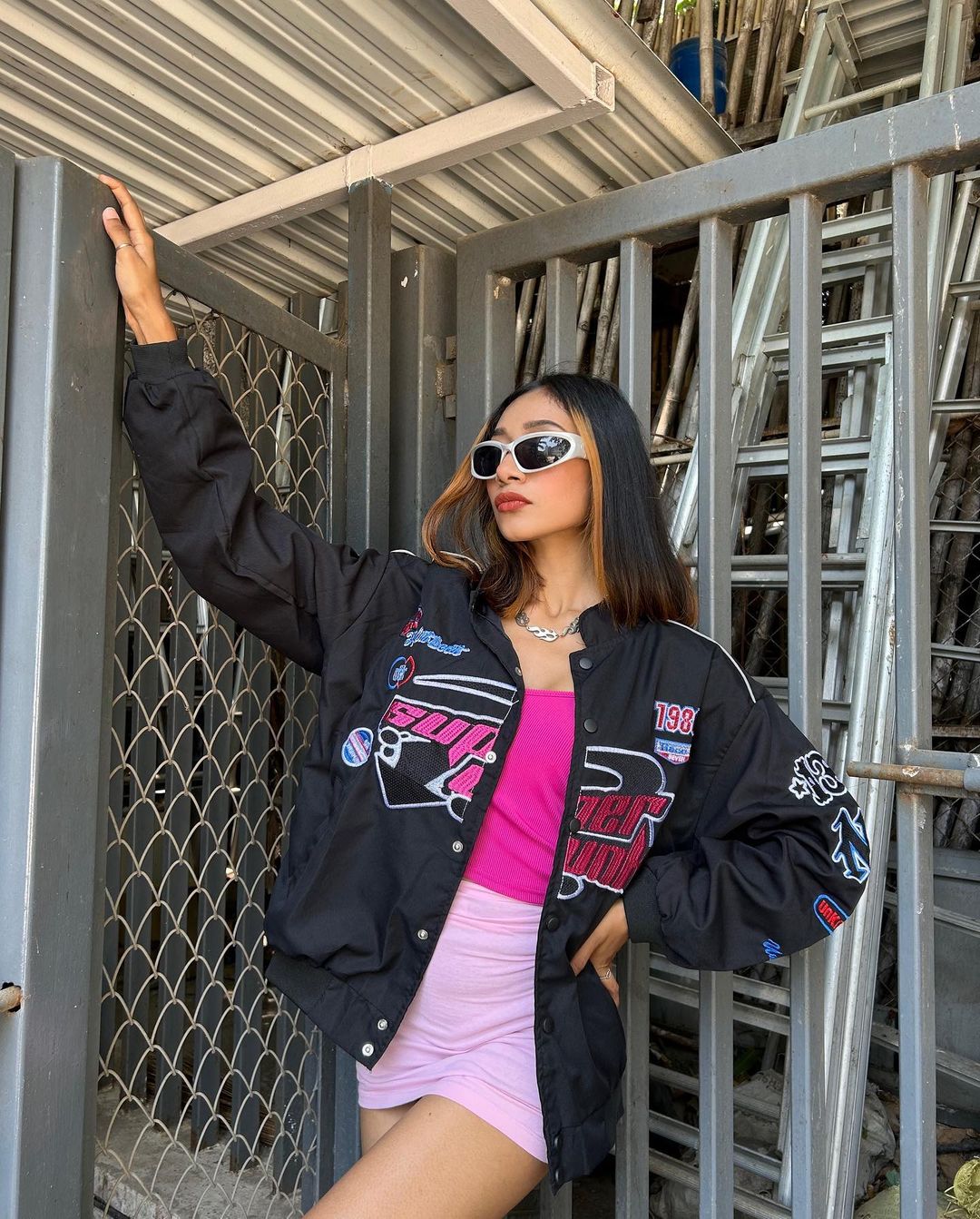 Punk Reflective Racing Jacket