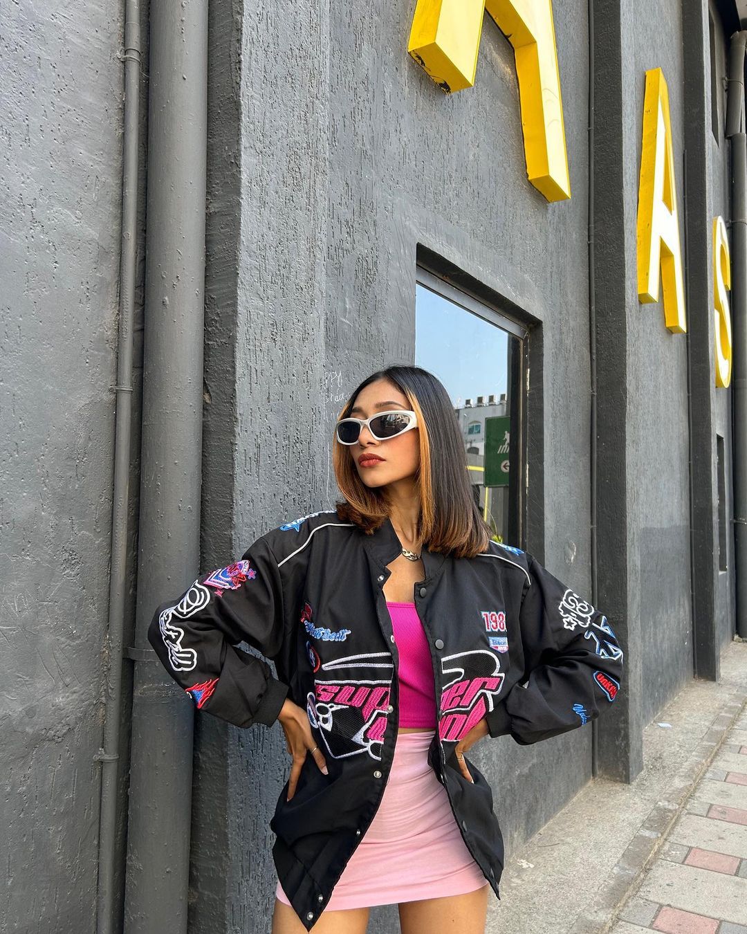 Punk Reflective Racing Jacket
