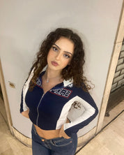 Rockmore Zip Up Cardi Top