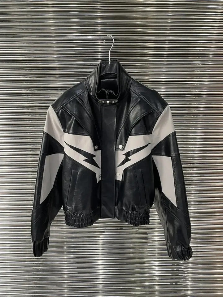 Zeus Black Leather Jacket