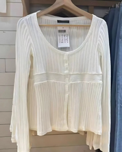 White Thin Cardigan Brandy Melville