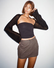 Black Bolero Soft Knit