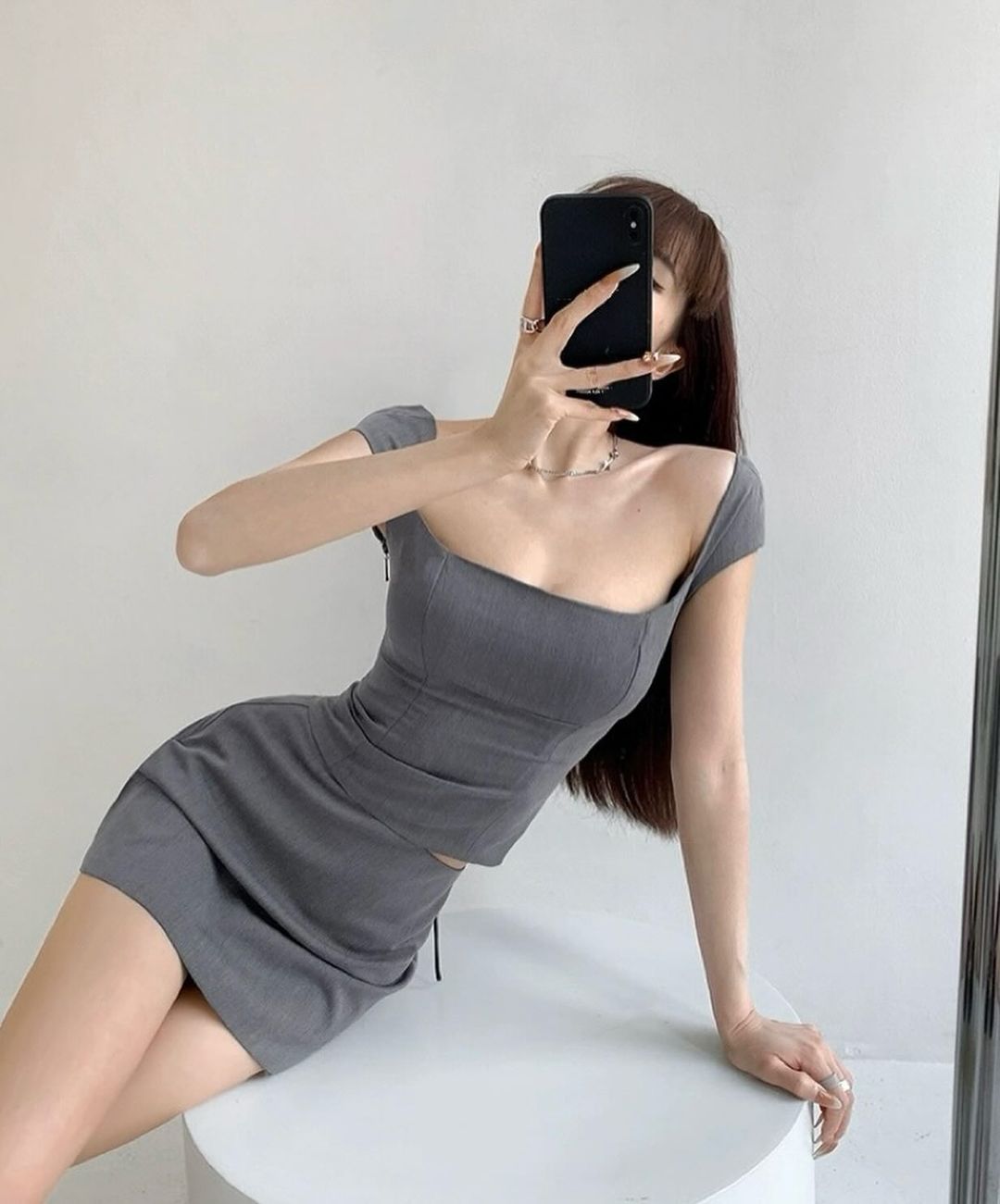 Jane Two Piece Grey Set
