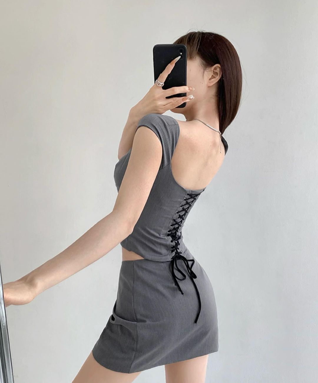 Jane Two Piece Grey Set