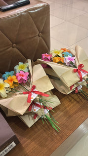 Valentines flower clip bouquet
