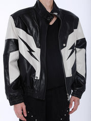Zeus Black Leather Jacket