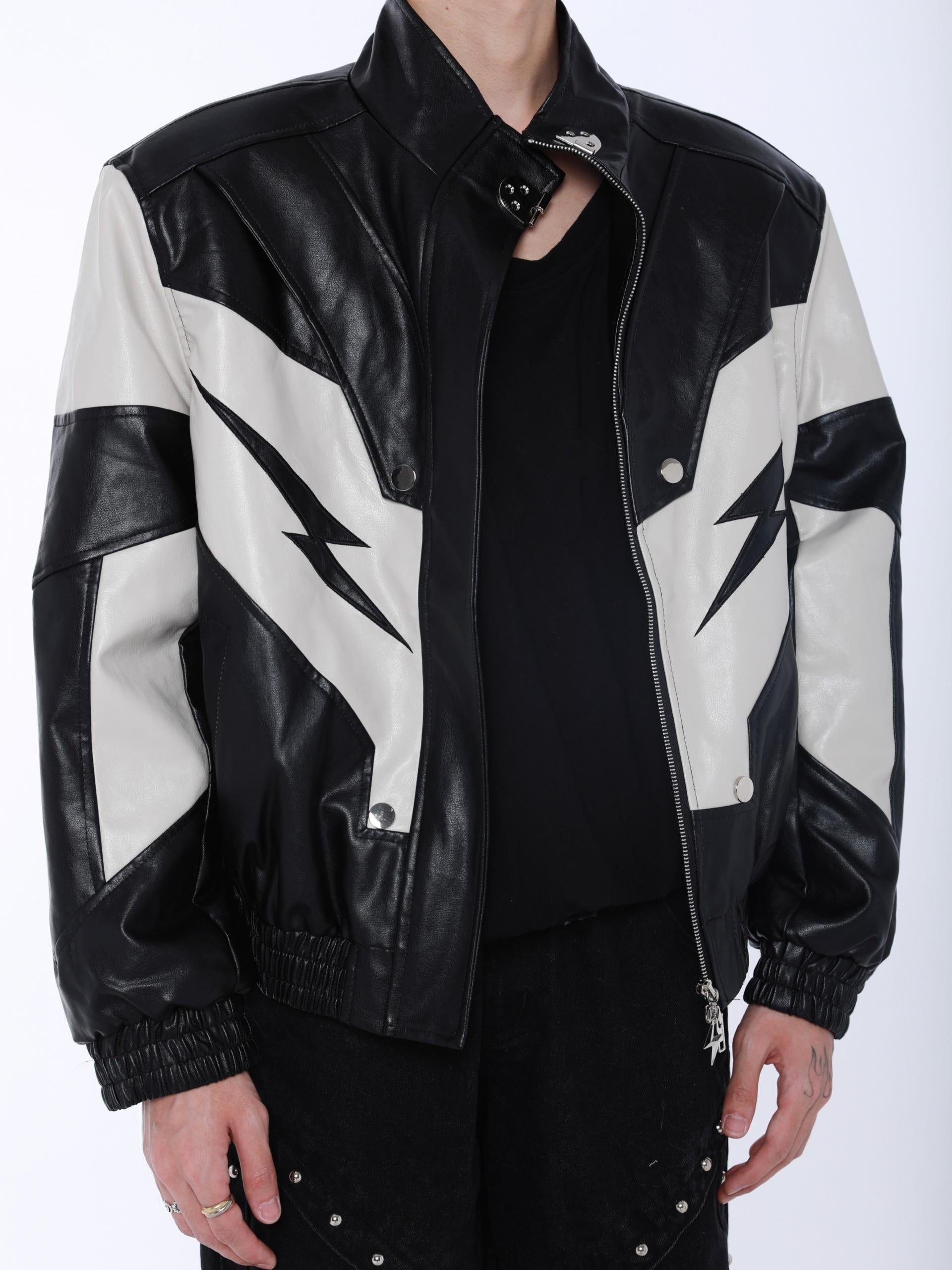 Zeus Black Leather Jacket