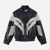 Zeus Black Leather Jacket
