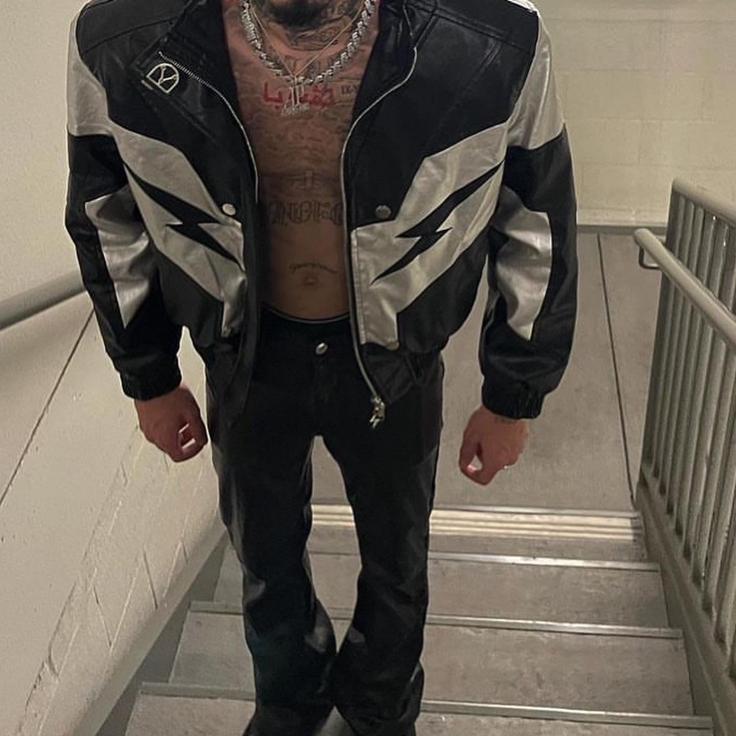 Zeus Black Leather Jacket