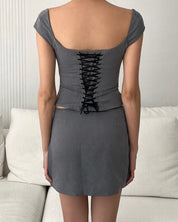 Jane Two Piece Grey Set