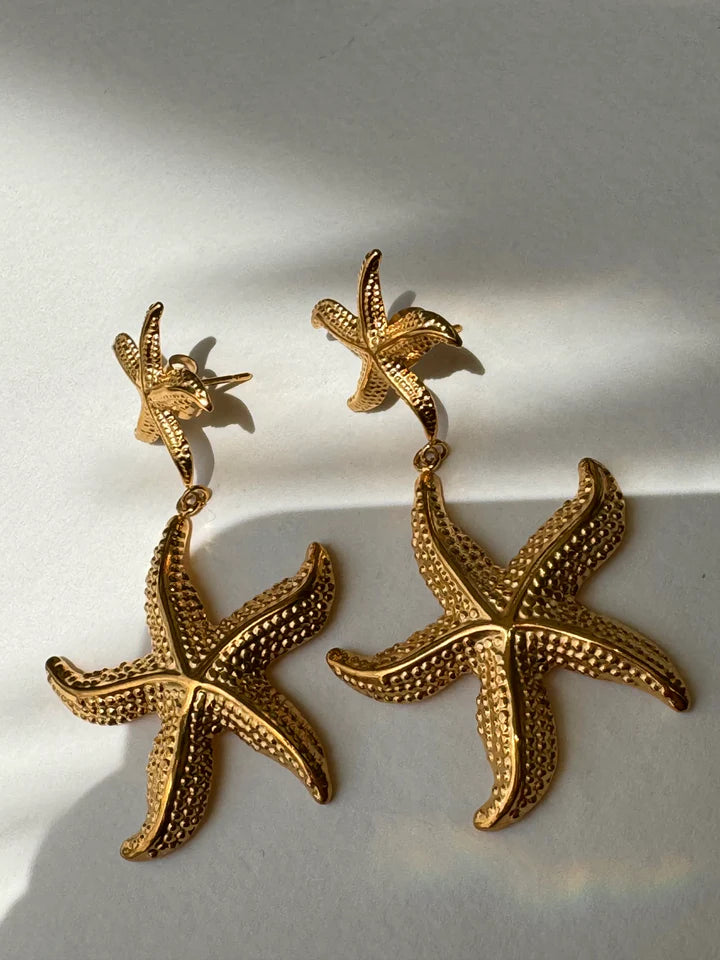 Double Starfish Earrings