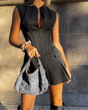 Nancy Grey Siren Dress