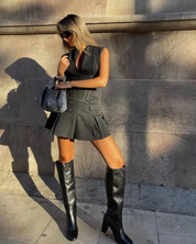 Nancy Grey Siren Dress
