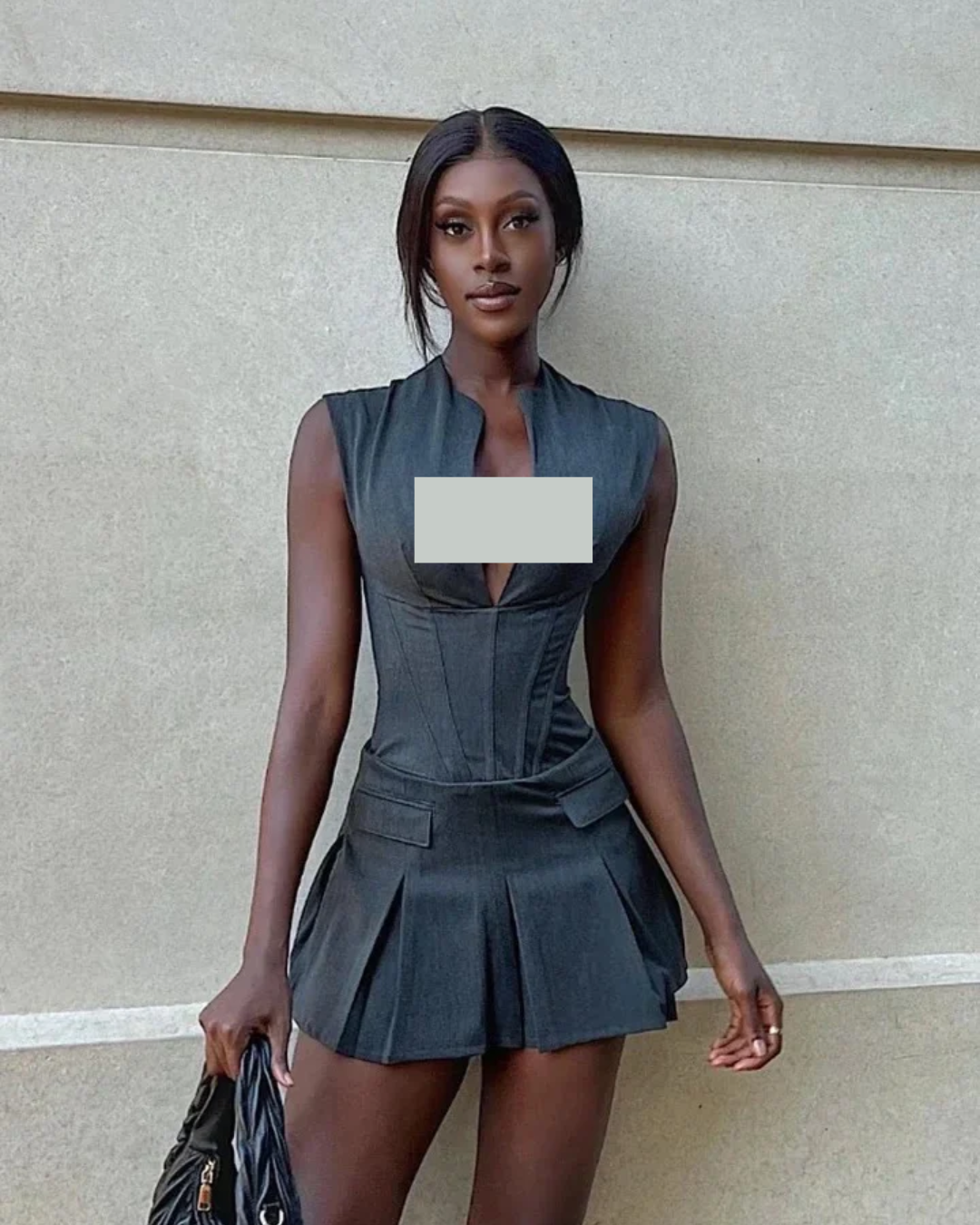 Nancy Grey Siren Dress
