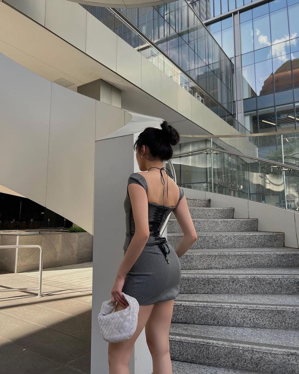 Jane Two Piece Grey Set