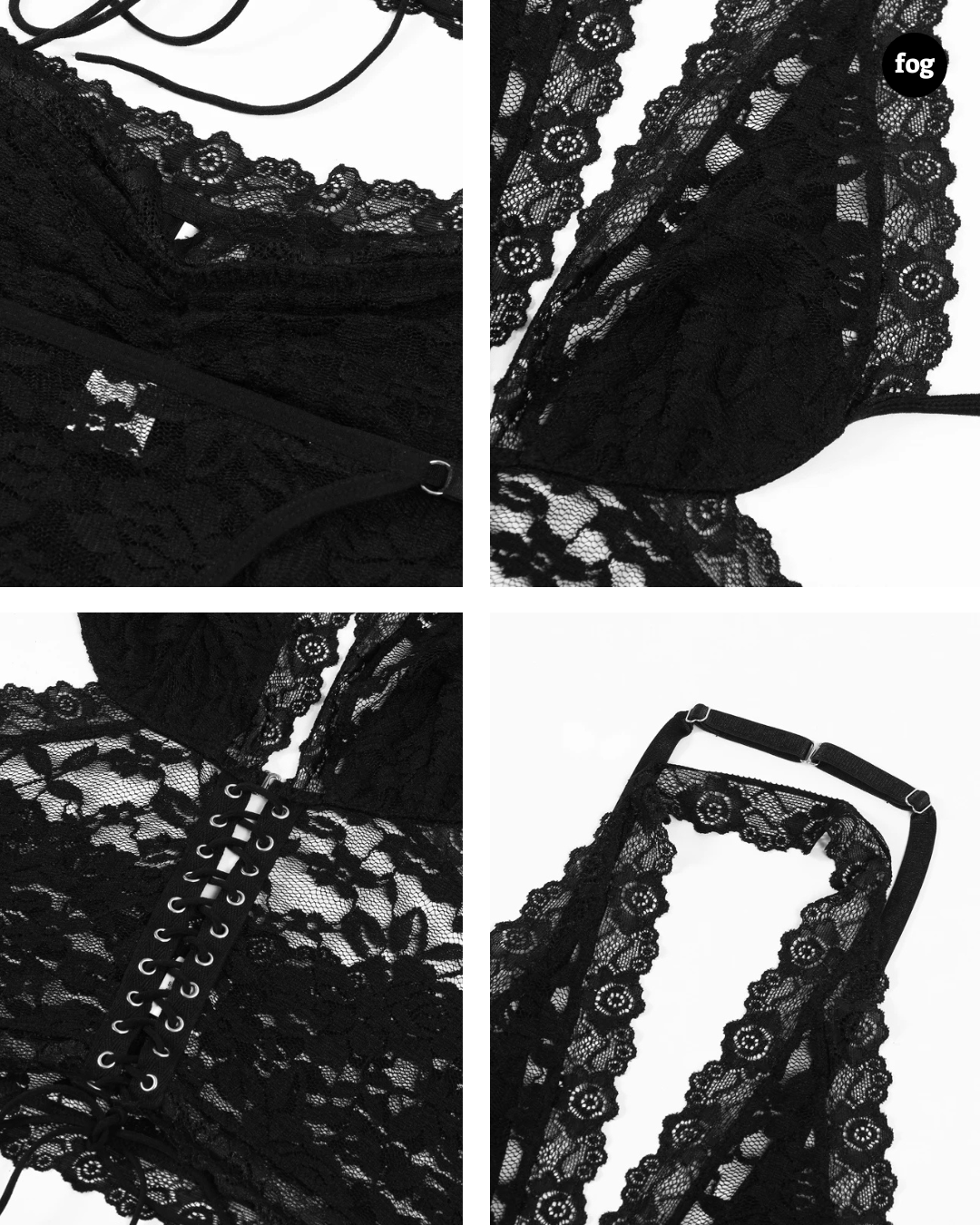 Noir Lace Set