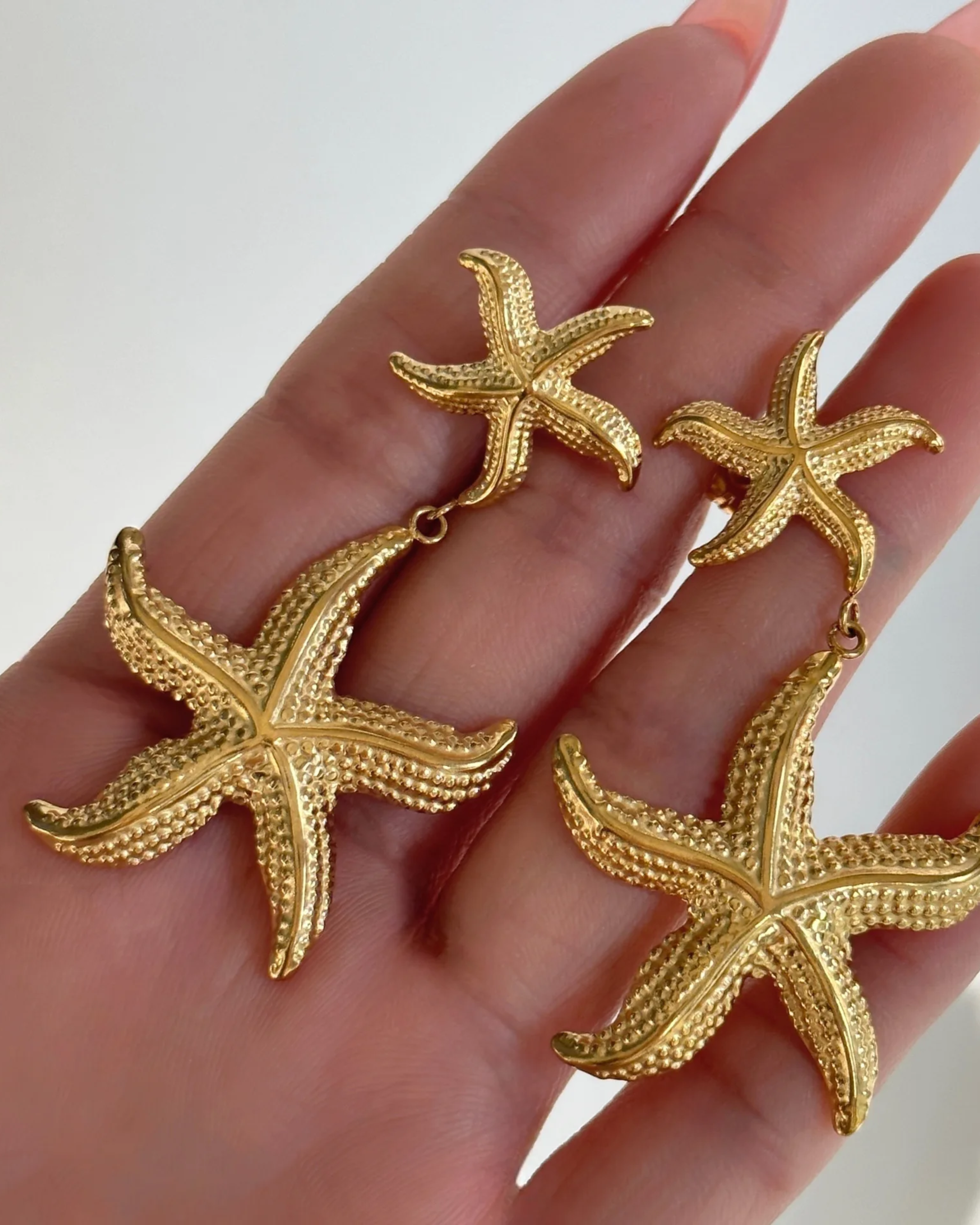 Double Starfish Earrings
