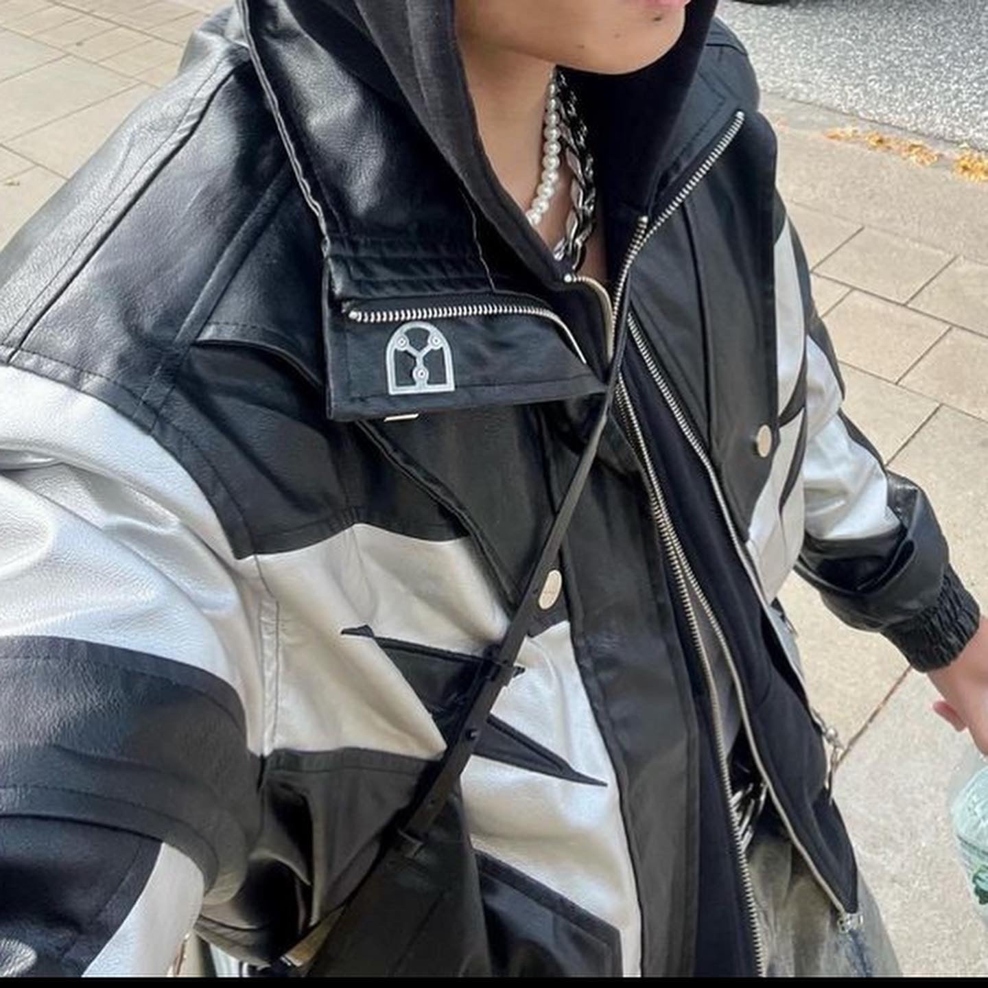 Zeus Black Leather Jacket