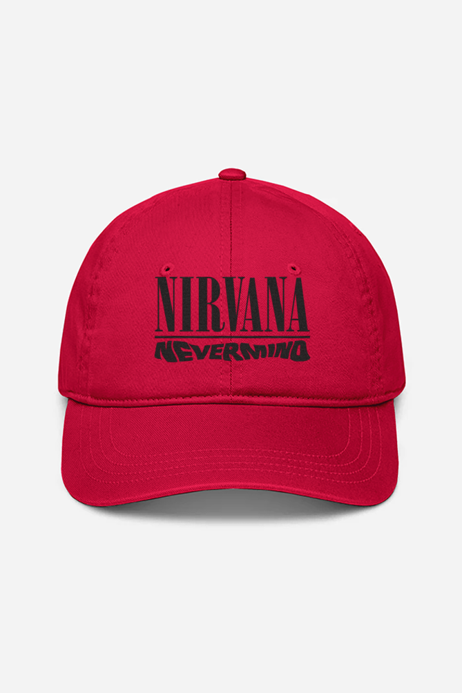 Baseball Cap NIRVANA Embroidered RED