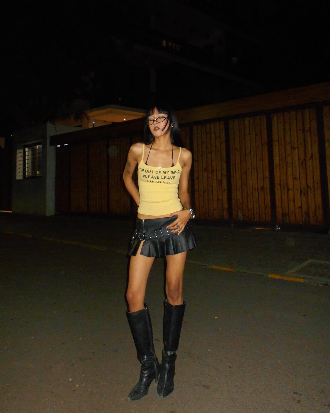 I’m Out Of My Mind Yellow Tank Top