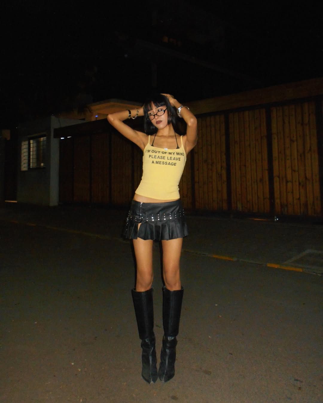 I’m Out Of My Mind Yellow Tank Top
