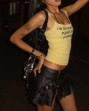 I’m Out Of My Mind Yellow Tank Top