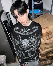Hayden Black Goth Pullover Jacket