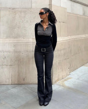 Jenna Office Long Sleeve Top