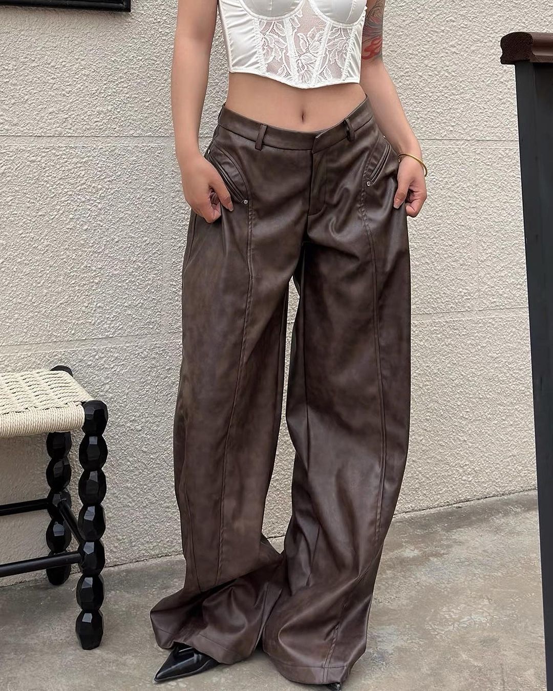 Aza Leather Pant