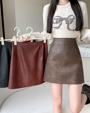 Leather Half Skirt