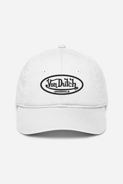 Baseball Cap Von Dutch Embroidered WHITE