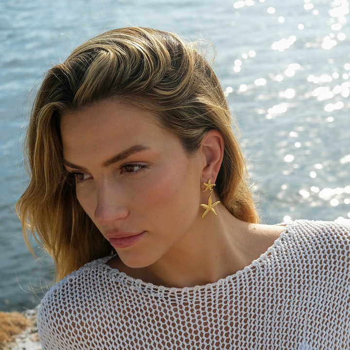Double Starfish Earring