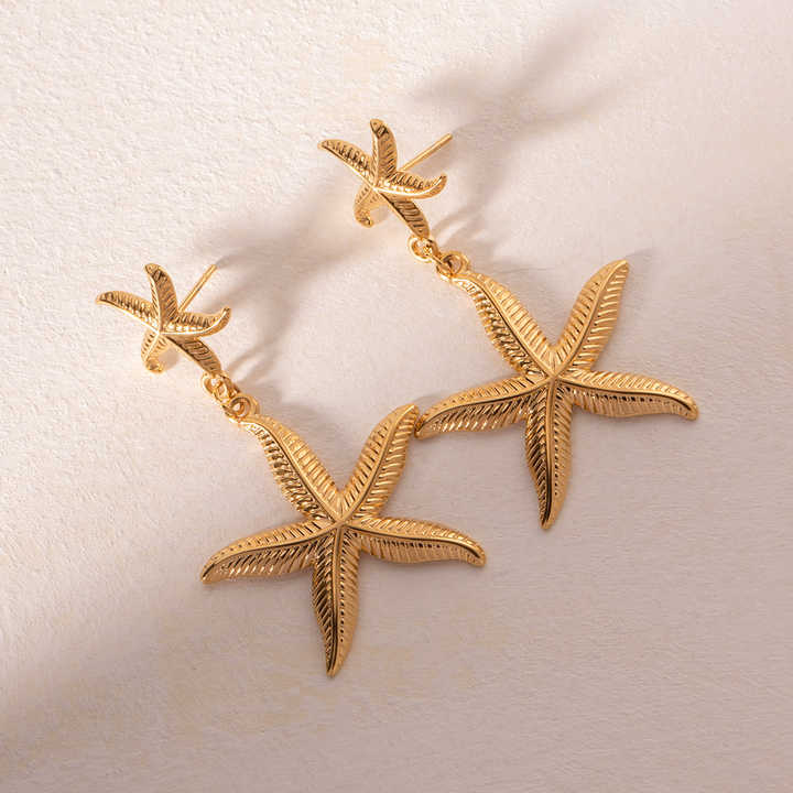 Double Starfish Earring