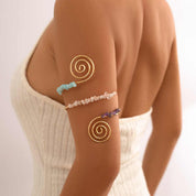 Crystal Swirl Arm Bracelet