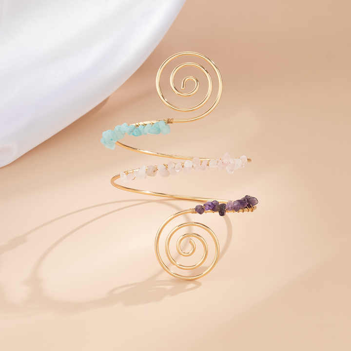 Crystal Swirl Arm Bracelet