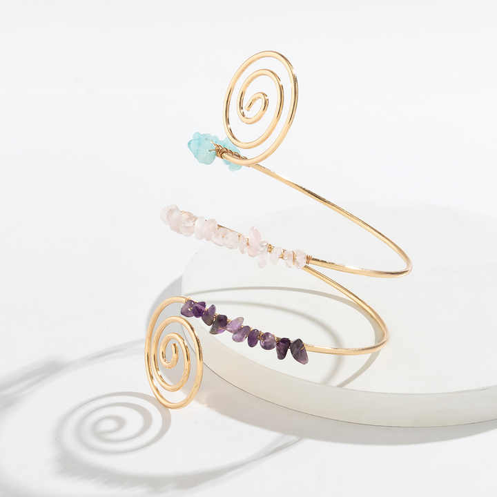 Crystal Swirl Arm Bracelet