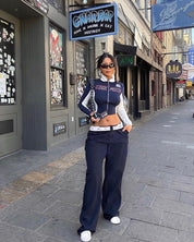 Rockmore Zip Up Cardi Top