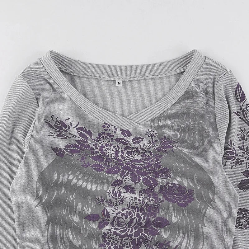 Grey Taylor Long Sleeve Top