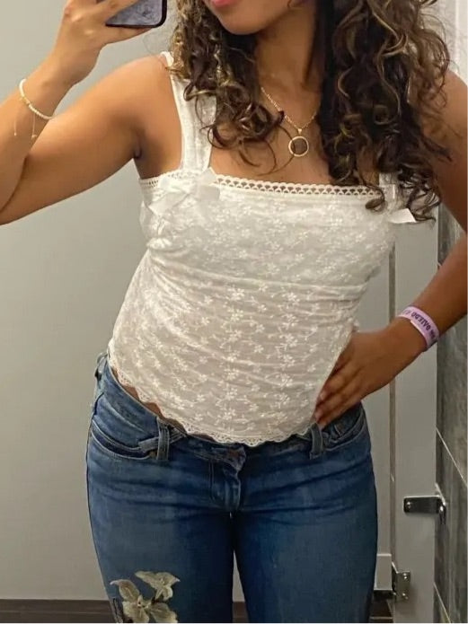 Sheer White Top