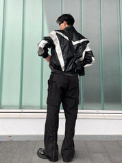 Zeus Black Leather Jacket