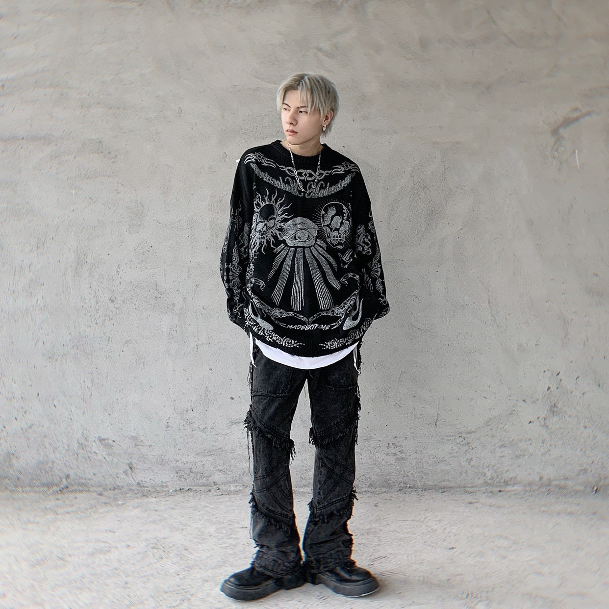 Hayden Black Goth Pullover Jacket