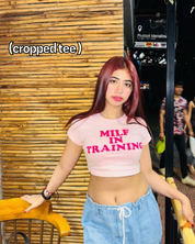 MILF In Training Cropped Tee