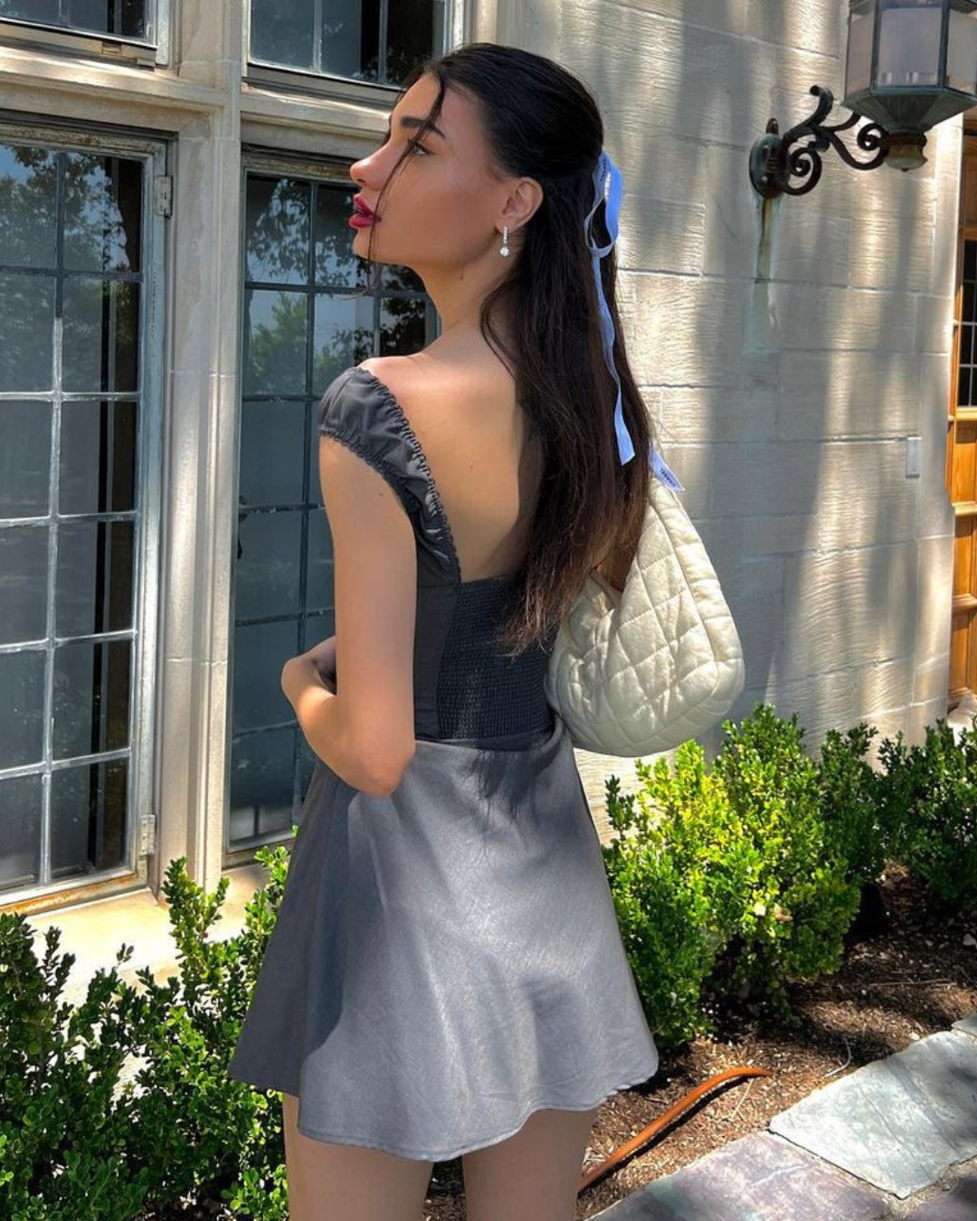 Sarah Grey Mini Dress